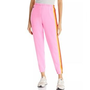 AVIATOR NATIOM SWEATPANTS IN NEON PINK - size xl